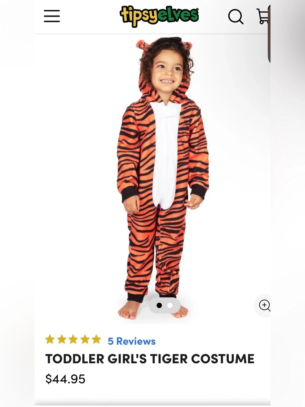 🐯NWT! Tipsy Elves Unisex Tiger Costume